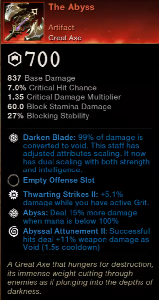 new world aeternum the abyss